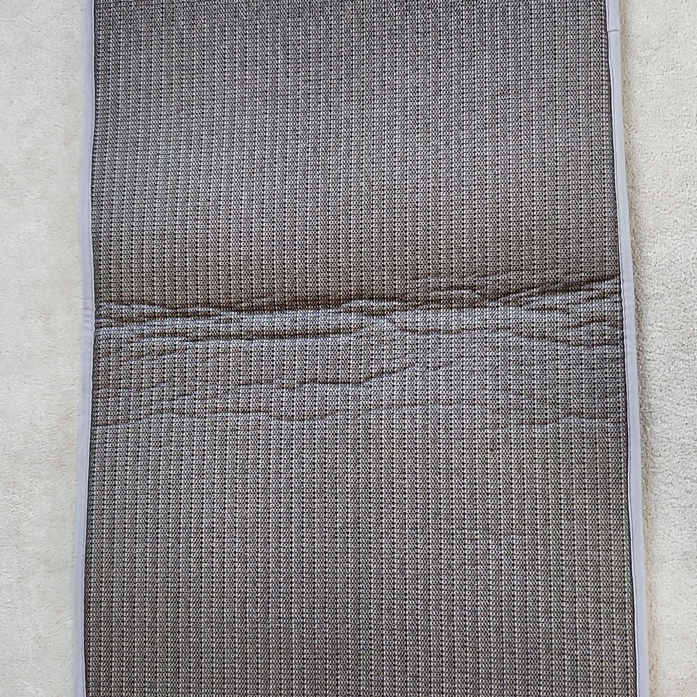 Striped Pattern Grey Soft Bathroom Rug - Picture 3 of 6